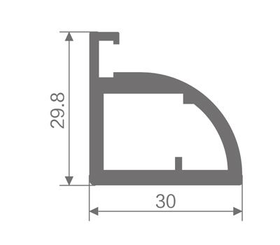 FZ-8813 extruded aluminum profile