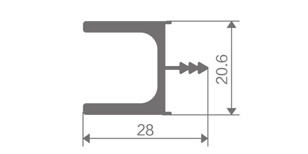FZ-8941 aluminum handle profile