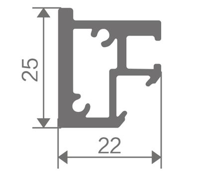 FZ-8847 extruded aluminum profile