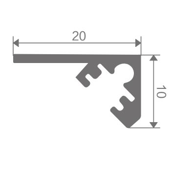 FZ-8858 aluminum profile